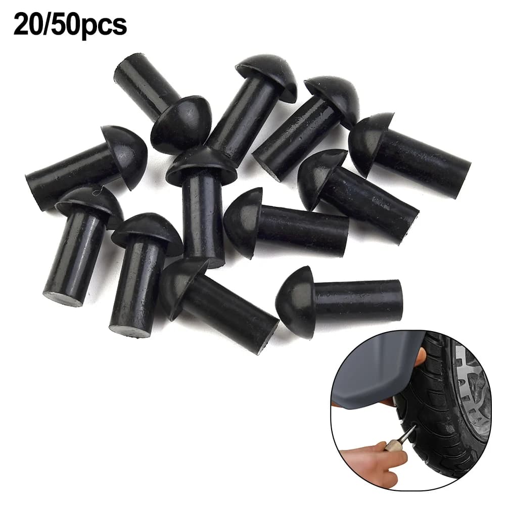 20/50pcs Auto Moto Vuoto Pneumatico Strumenti di Riparazione Pneumatici Puntura Stile Fungo Spine PORTATILE Gomma di Riparazione Pneumatici Fungo Spine