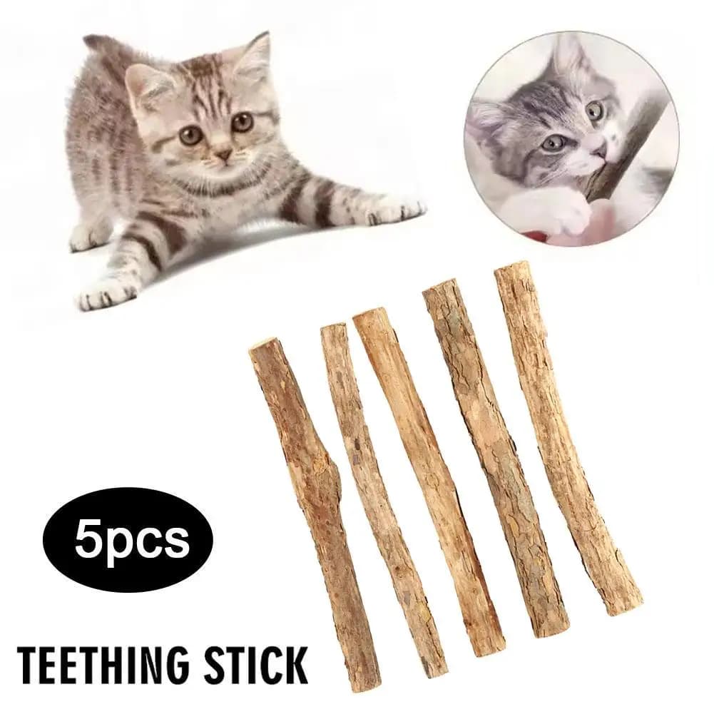 5/15/25pcs Catnip Stick Pet Cat Molare Giocattoli Legno Naturale Polygonum Bastoni Pulizia Dei Denti Alleviare Il Noia Snack Masticare giocattoli