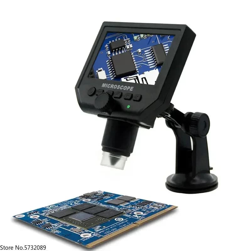 Riparazione di telefoni cellulari/microscopio digitale, microscopio elettronico, alta definizione 600x, con schermo e ricaricabile