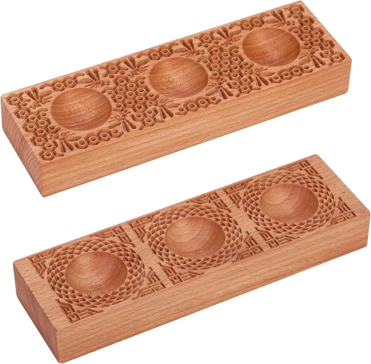 Stampo in Legno per Ravioli con Motivi a Treccia e Nido d'Ape, Utensile Artigianale per Pasta Fresca Fatta in Casa, Regalo per Amanti della Pasta
