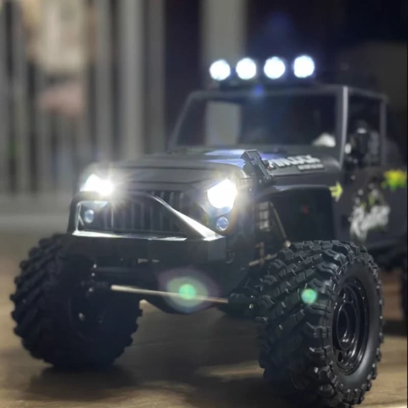 MJX H12Y H12Y+ 1/12 RC Metal Wallet with LED Lights, Decorative Accessories Compatible for Crawler Off-Road Upgrade
