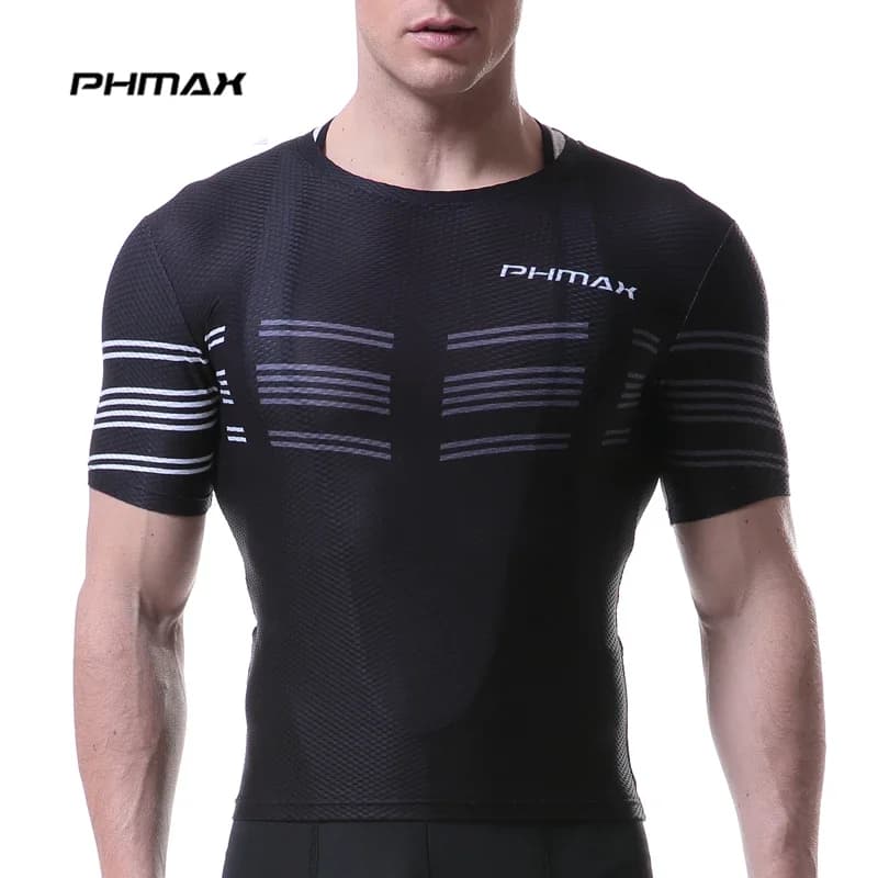 PHMAX Abbigliamento da ciclismo da uomo ad asciugatura rapida Camicia da ciclismo estiva Camicia sportiva da strada in rete Intimo da ciclismo Abbigliamento da ciclismo