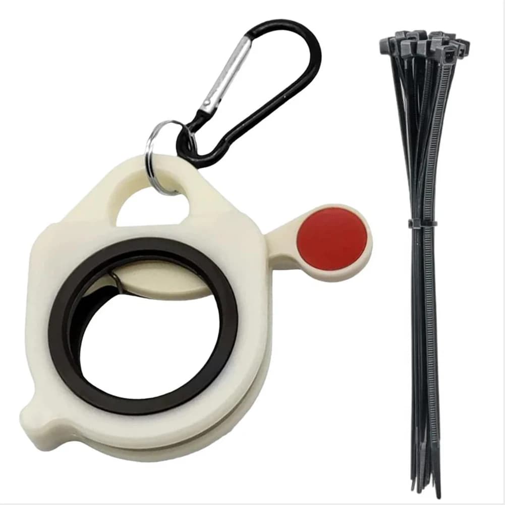 1/2 pz Fluorescente Fascette Organizzatore di Plastica Zip Tie Holder Portatile Filo Elettrico Fascette Clip Fascette Strumento di Stoccaggio