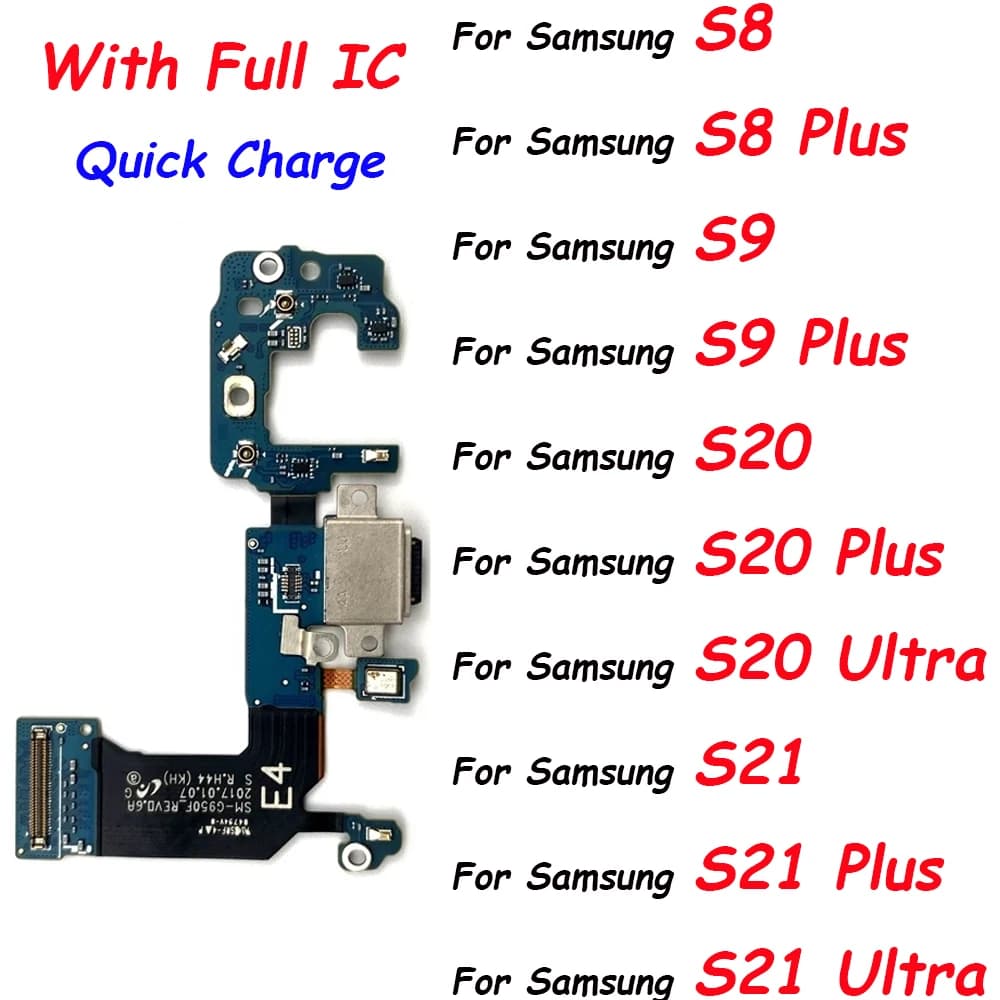 Caricatore rapido Dock USB Dock di ricarica Scheda porta con microfono Microfono per Samsung S21 Ultra S8 S9 Plus G950F G960F S20 Plus Ultra