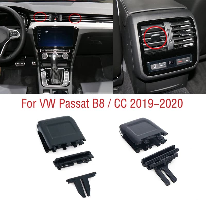 1PC Per VW Passat B8 CC 2019 2020 Auto Anteriore Cruscotto Posteriore Aria Condizionata Uscita A/C Aria Condizionata Prese D'aria Tab Clip Pick