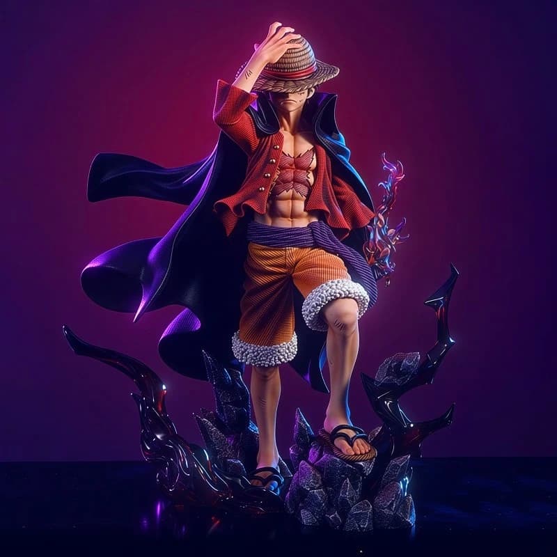 24cm 9.4 inch Anime Monkey D Luffy Action Figures Pvc Statue Desktop Ornamen Collection Statue Model Decoration Room Toys Gifts