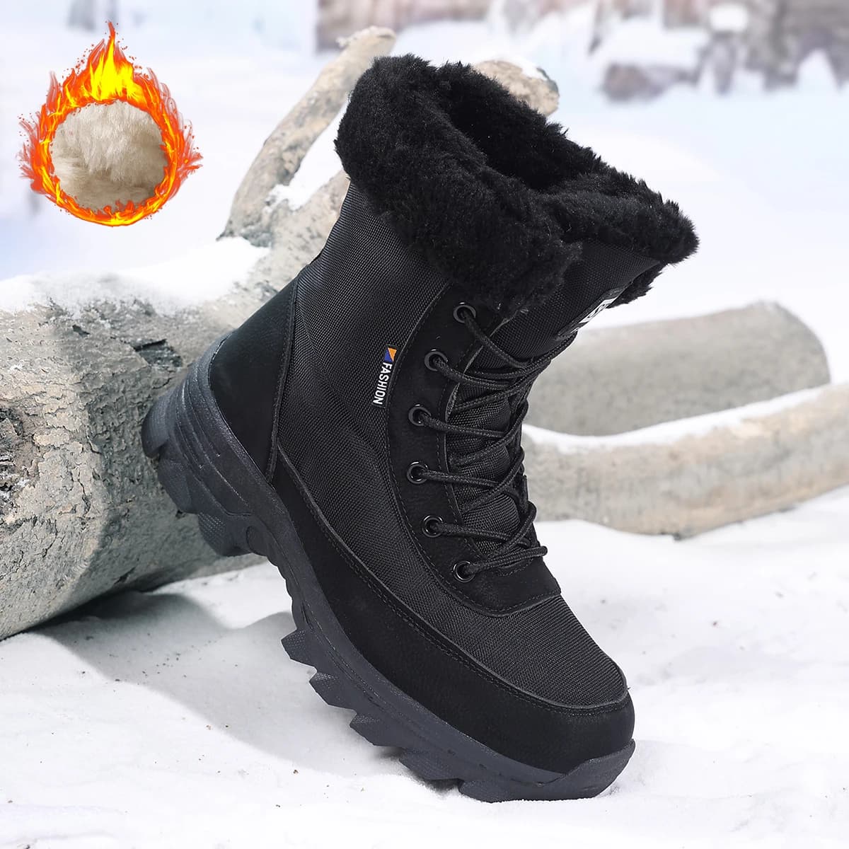 New Winter Women Boots Comfortable Ankle Boots Outdoor Waterproof Hiking Boots High Quality Warm Women's Snow Boots Size 36-43