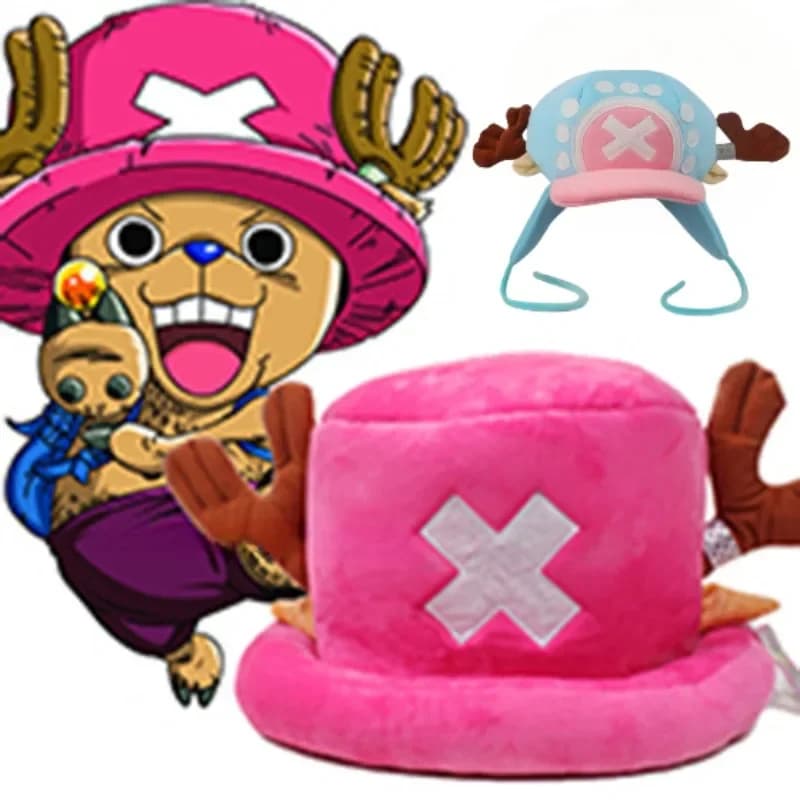 Cappelli Chopper Kawaii One Piece Anime Cappello di peluche Berretto invernale caldo Puntelli Cosplay per donna Uomo Regali Accessori moda