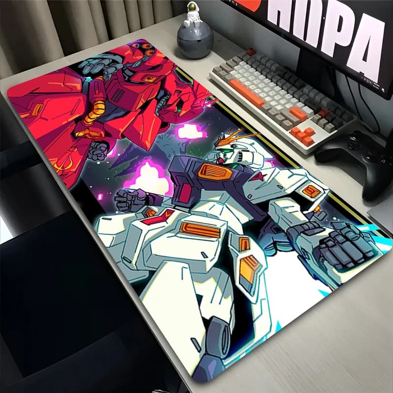 Tappetino per mouse Hot Anime M-mechanical Warrior G-gundam, tappetino da gioco antiscivolo, accessori per laptop, tappetino per mouse grande XXL per e-sport