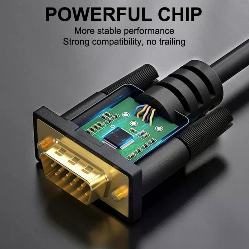 -Compatible To VGA Adapter Connecto Line Converter Cable 1.8M FHD 1920*1080P For Desktop Laptop PC TV Monitor Projector
