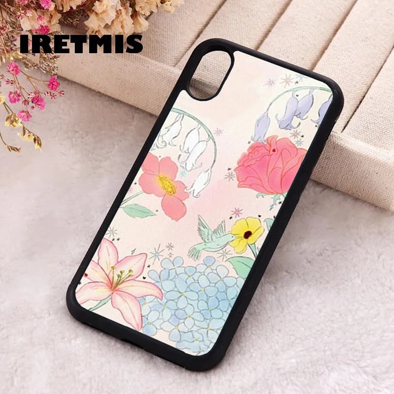 Iretmis Phone Cover Case For iPhone X XS Max XR 11 12 13 PRO MINI 14 15 16 Plus Rubber Silicone Bluebelle Dreams