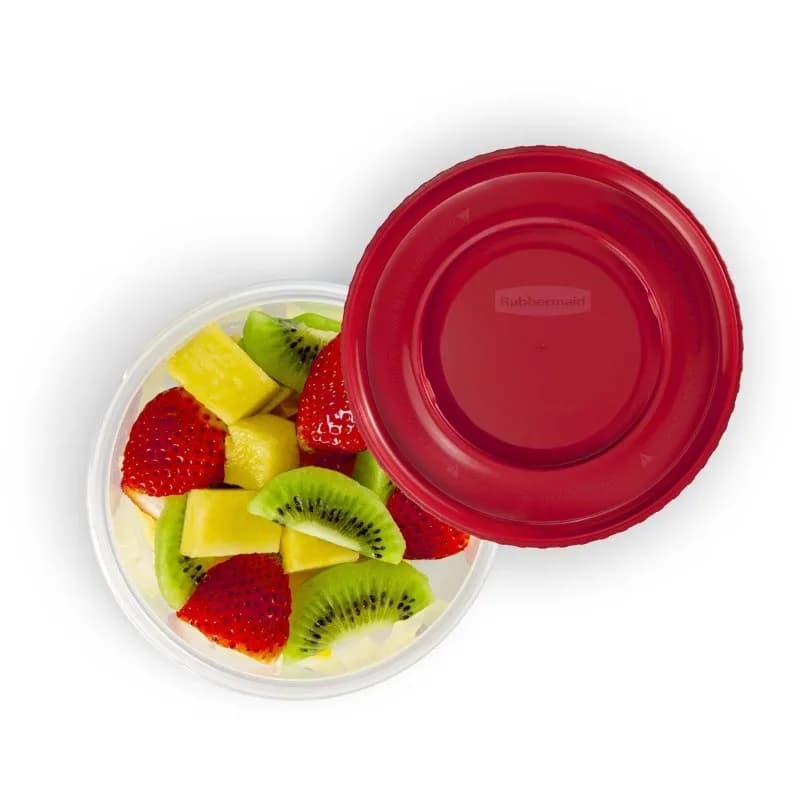 3pc TakeAlongs Twist & Seal 2.1 Cup Food Storage Containers - Red