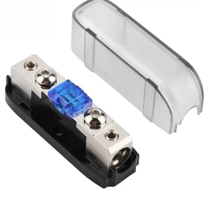 Fusibile audio per auto Portafusibile di potenza 30-150A Audio stereo Portafusibile AGU unidirezionale Blocco di distribuzione dell'energia Fusebox Fusibile per auto