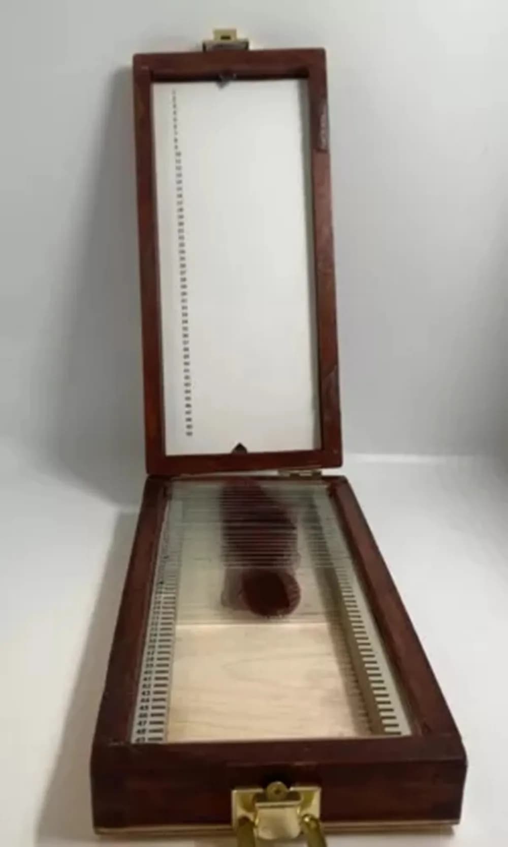 Movie Dexter Morgan Trophy Slide Case Box Prop Eccellente scatola per scivoli nel sangue Microscopio