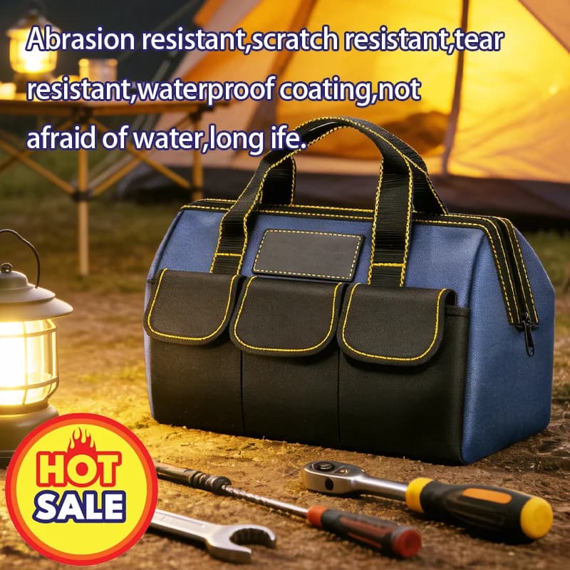 Oxford 1680D fabric multifunctional tool bag for electricians, waterproof and wear-resistant, of great storage capacity b