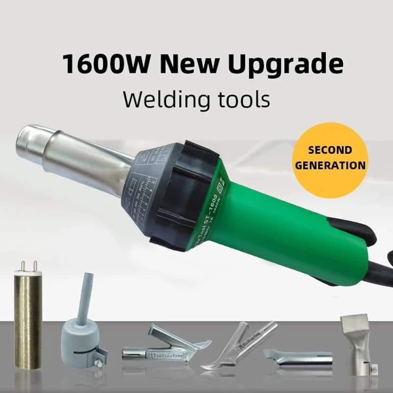 Saldatore automatico per pistola termica per torcia ad aria calda per saldatura di plastica portatile da 1600 W per riparazione di plastica PP PE per pavimenti in vinile PVC