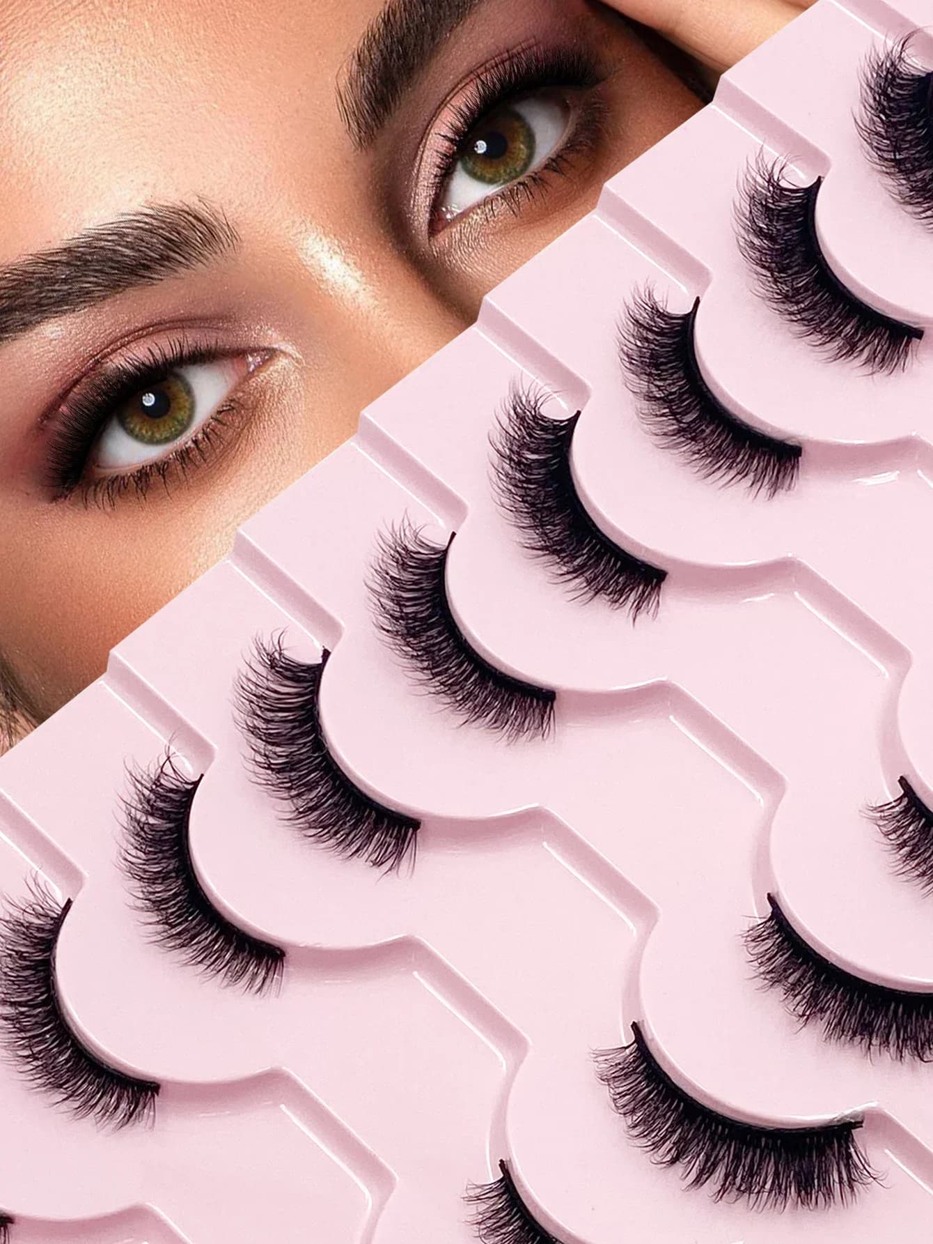 Half Eyelashes 10 pairs Half Eyelashes Soft natural eyelashes for cat eyes Makeup tool Extended false eyelashes Soft fake eyelashes