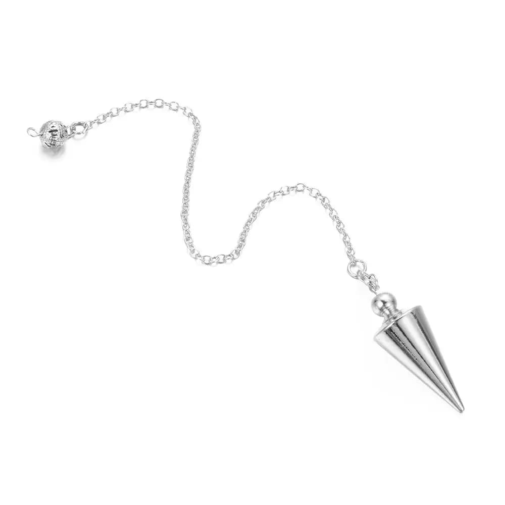 Regalo Nuovo Amuleto in oro rosa Dowsing Metallo Reiki Pendolo Cono curativo Pendule Reiki