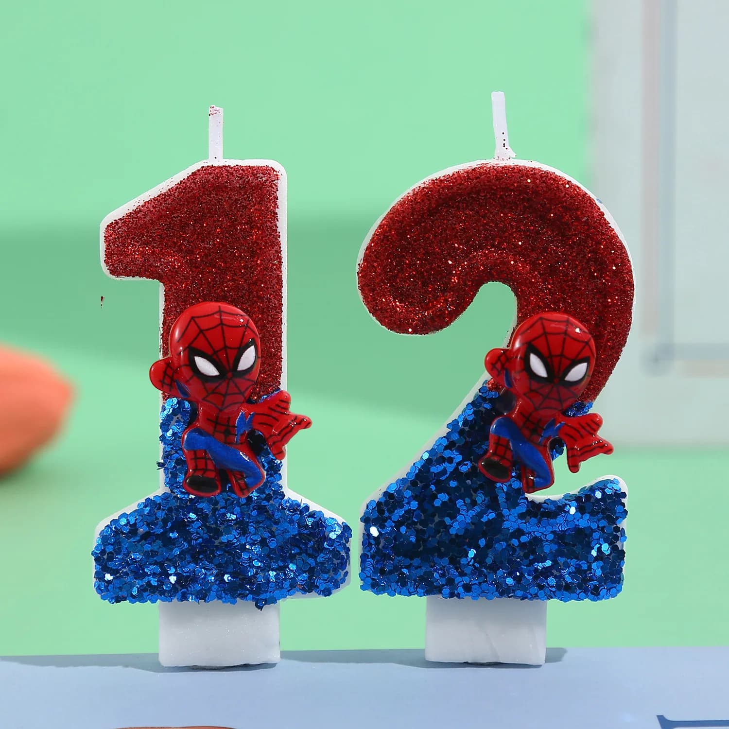 Spider-Man Digital Candle Decorative Candle for Handmade Creative Cake