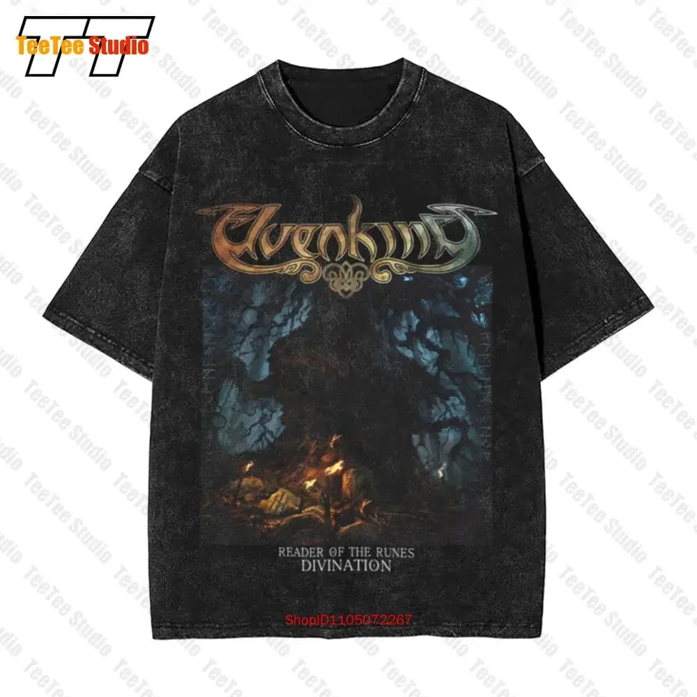 Elvenking 'Reader Of The Runes' Vintage Oversized T-Shirt 2JZ9