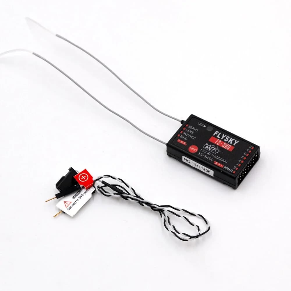 FLYSKY FS-SR8 2.4G ANT 8CH Mini ricevitore per FS-ST8 trasmettitore Radio RC aereo elicottero FPV Drone RC auto barca parti fai da te