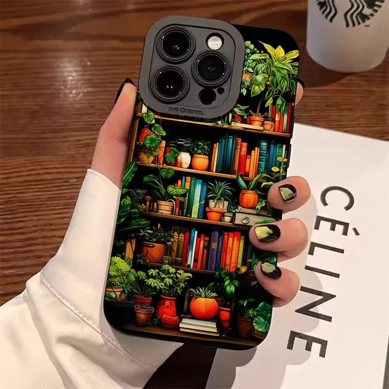 Cover per Telefono Serie Black Iris Vintage Book per Samsung Galaxy S26 S25 S23 S22 Ultra S24FE 5G A55 A54 A35 A34 A14 A15 A16 4G