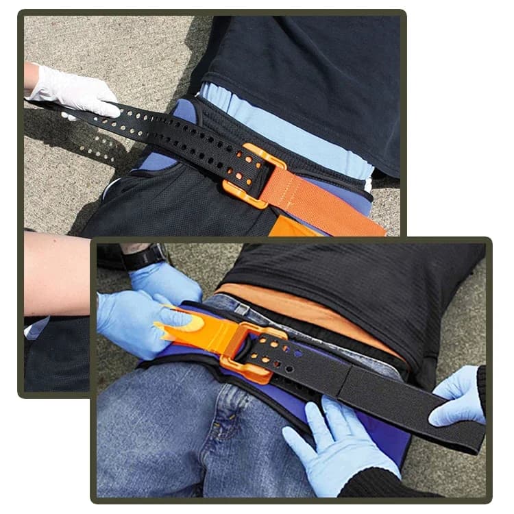 Kit di Pronto Soccorso Salvaspazio, Imbracatura Pelvica d'Emergenza, Attrezzatura Professionale per la Fissazione di Fratture Pelviche