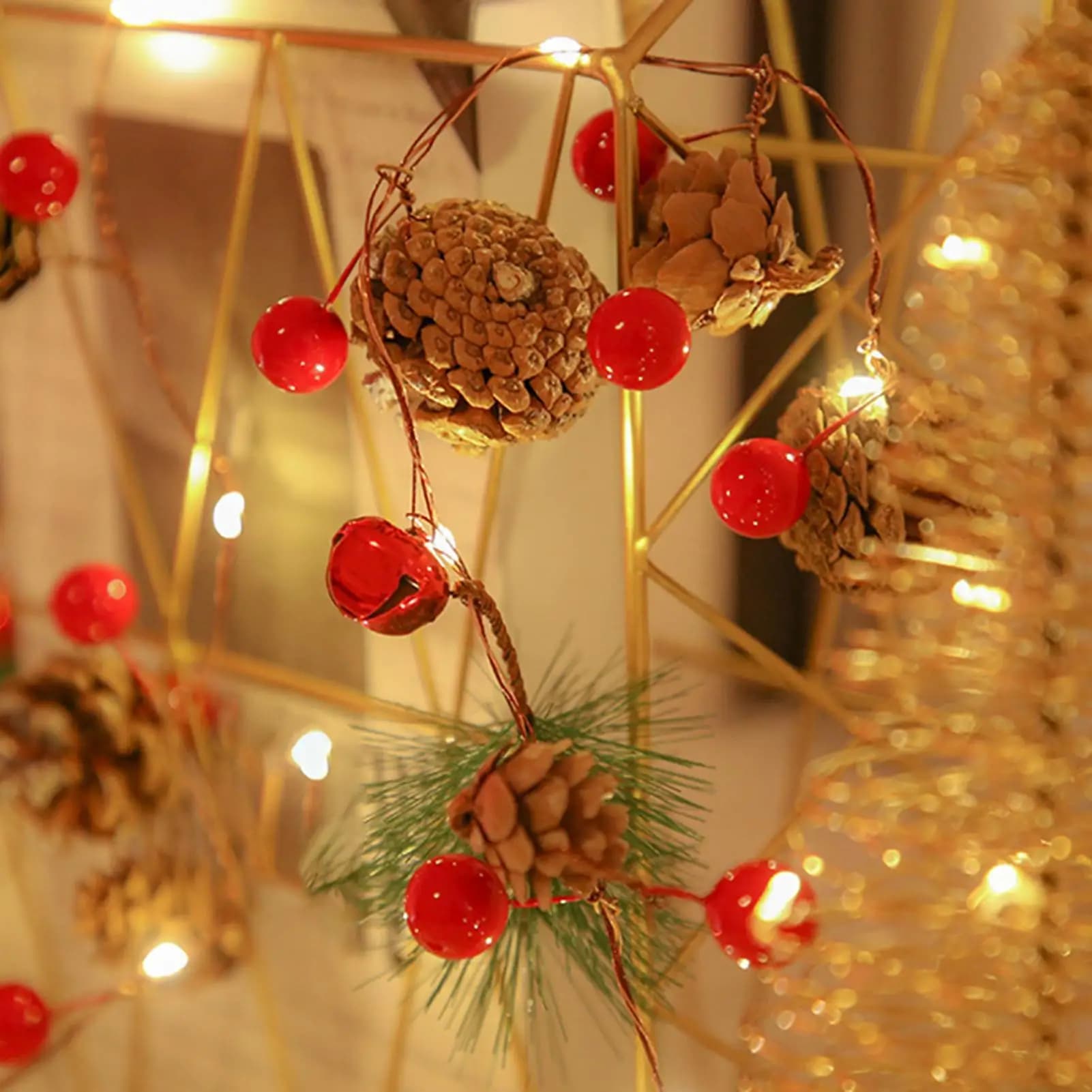 Christmas Lights For Tree 6.5Ft 20 LED Battery Operated Christmas Fairy Lights Holiday Decor For Indoor Outdoor Living Room
