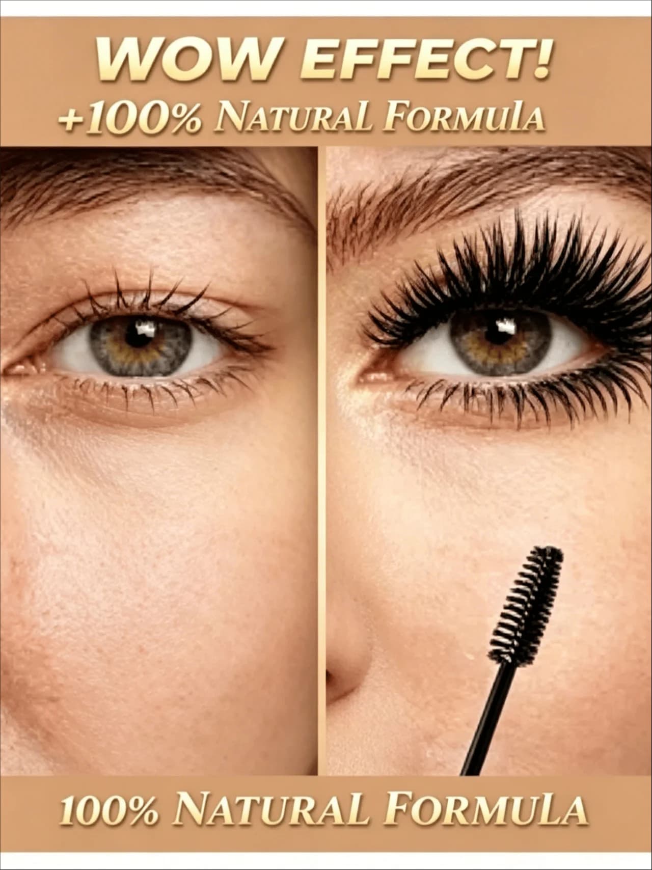 Women's mascara, eyelash growth and lengthening, eyelash care, eyebrow shaping