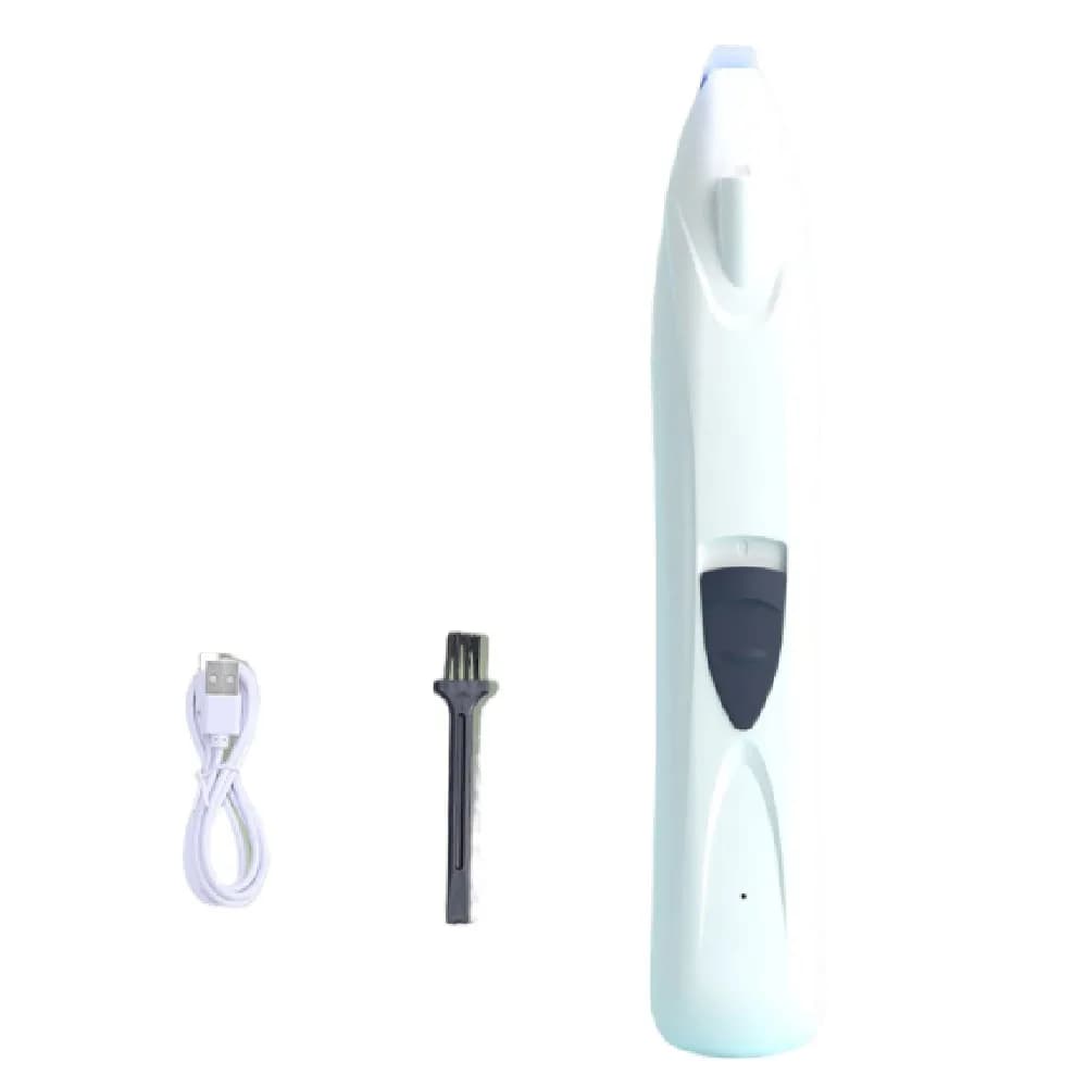 Tosatrice Elettrica Portatile per Animali Domestici Senza Fili, Ricaricabile USB, con Impugnatura Comoda e Spazzola per la Pulizia