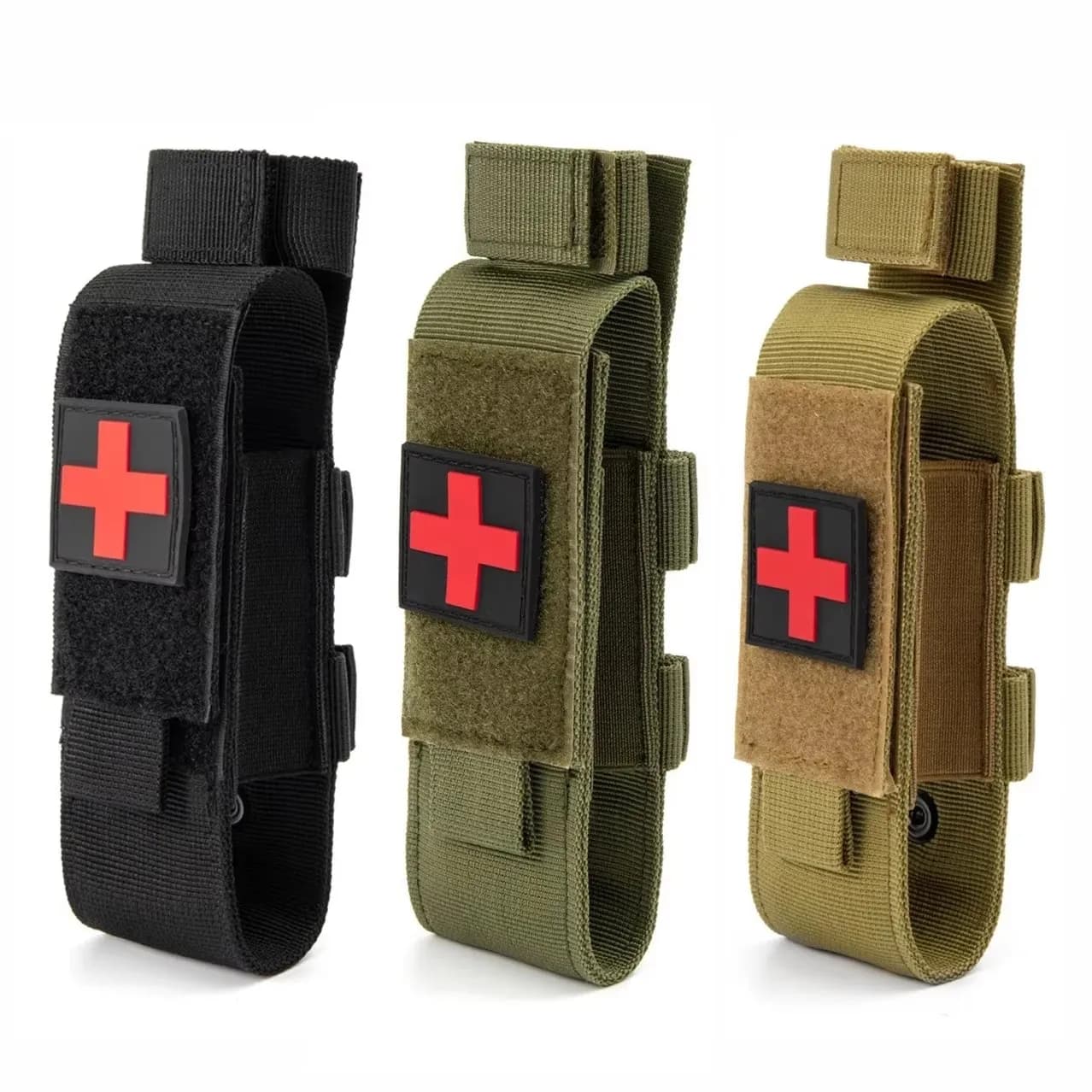 2 pezzi kit di pronto soccorso militare tattico laccio emostatico Molle set di sopravvivenza custodia supporto infermieristico attrezzatura medica borsa per attrezzature da esterno