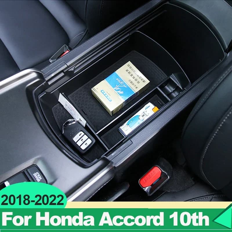 Per Honda Accord X 10th 2018 2019 2020 2021 2022 Auto Bracciolo Centrale Scatola di Immagazzinaggio Contenitore Vassoio Accessori