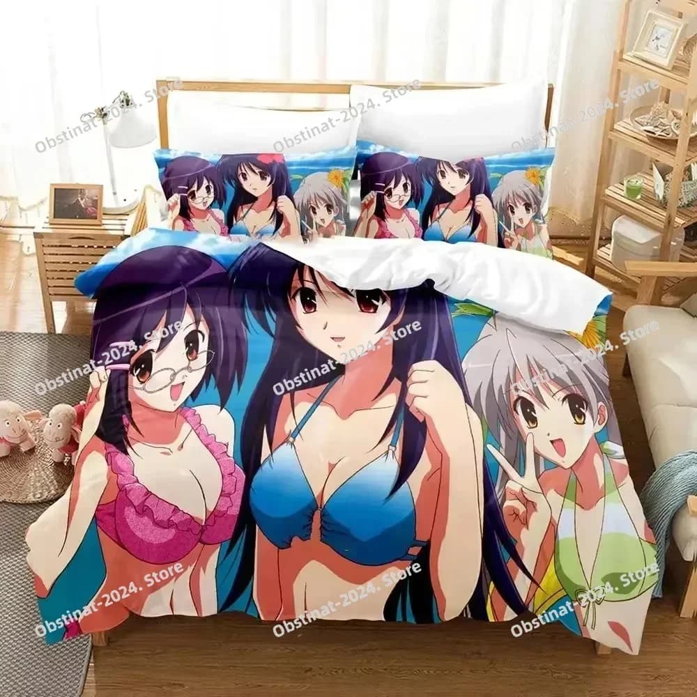 Stampa 3D Anime Myself Yourself Set biancheria da letto Copripiumino Set letto Copripiumino Federa Trapunte King Queen Size Ragazzi Adulti