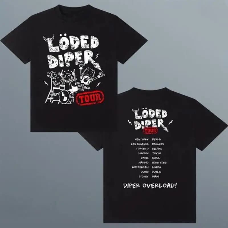 Loded Diper Tour Overload Two Sides Classic T Shirt Copy
