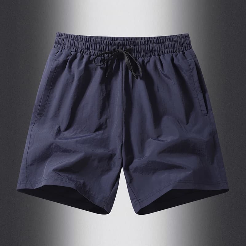Pantaloncini Sportivi da Uomo a 5 Punti in Seta Ghiaccio, Traspiranti e ad Asciugatura Rapida, per Allenamento Outdoor e Tempo Libero