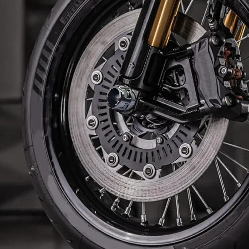 Copertura dell'asse del motociclo 1 paio Cursori del telaio della forcella anteriore Protezione dalla caduta Paratelaio anticollisione Accessori modificati