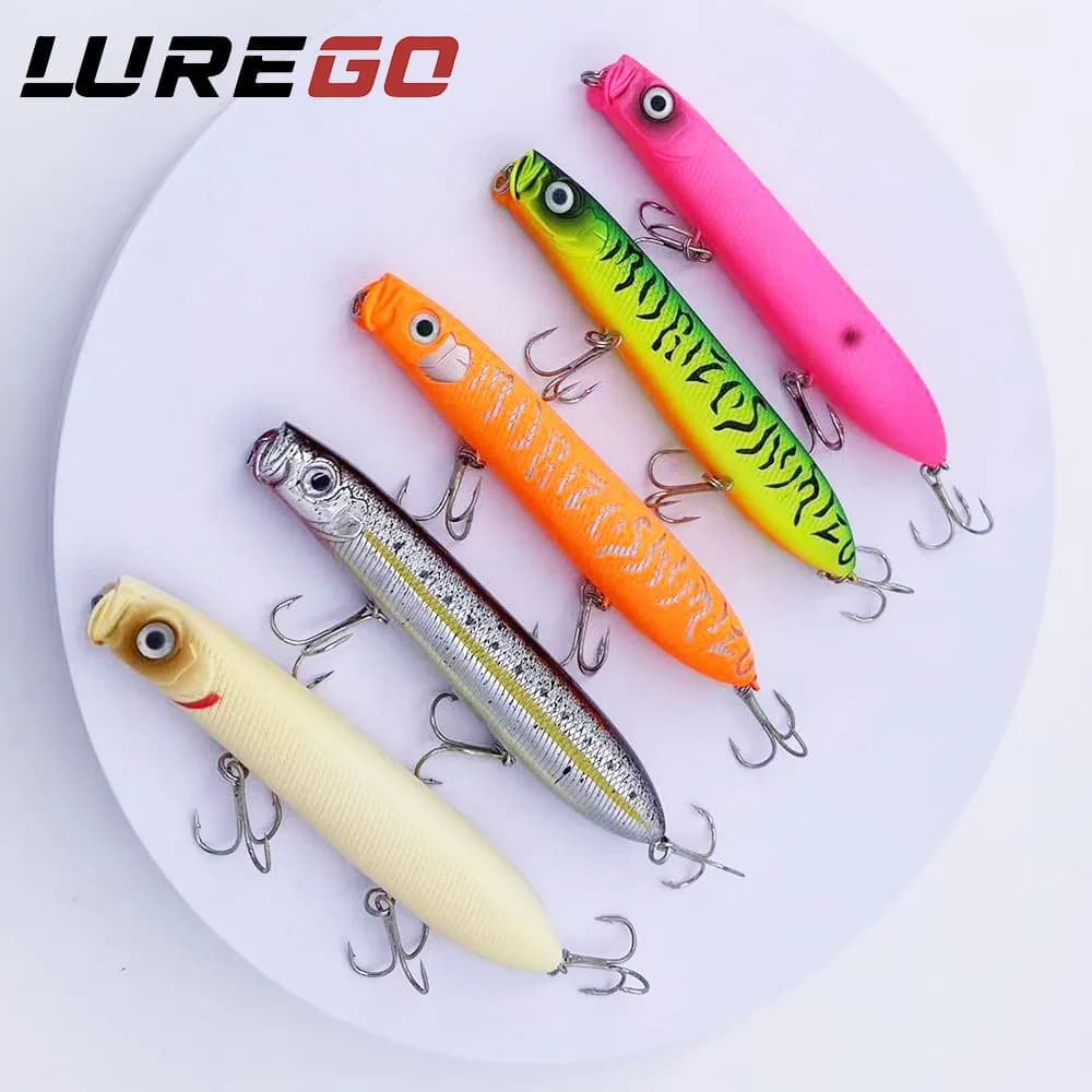 1 Pezzo Esche Artificiali Galleggianti Giganti Dog-Walker da 23g - Pencil Bait da 12,5cm, Corpo Rigido in ABS per Lanci Estremi a Lunga Distanza