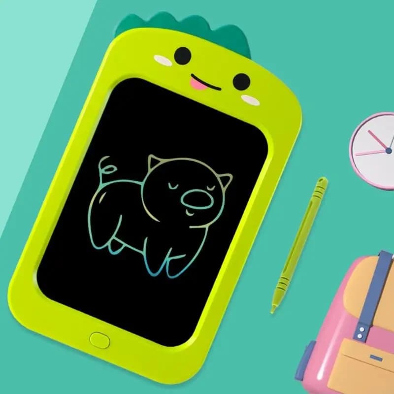Tavoletta da scrittura LCD Tavolo da disegno da 8,5 pollici per bambini con stilo magnetico e pulsante cancellazione per i