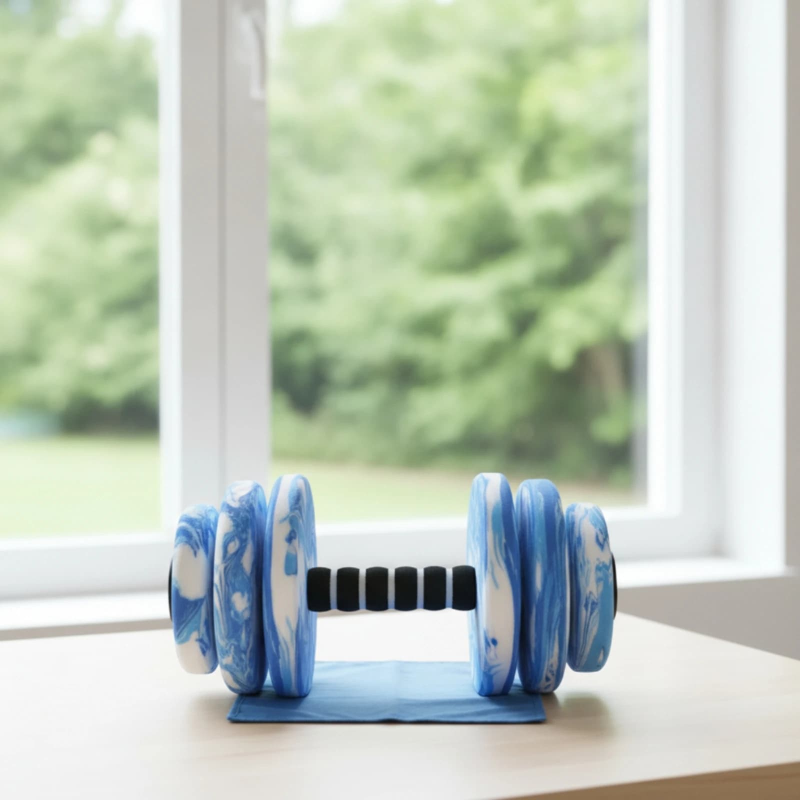 EVA Foam Water Dumbbell Buoyant Hand Bar Pool Barbells Low-Impact Weights Quick-Drying for Rehabilitation Patients