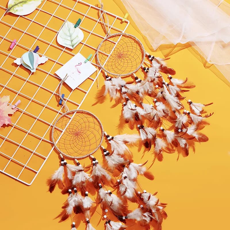 Autumn Dream Catcher Room Decoration Girl Nordic Decoration Home Nordic Style Kids Wind Chimes Dreamcatcher Without LED