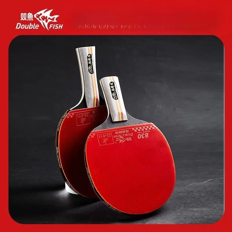 Double Fish 9-star double-sided adhesive high elasticity and high viscosity table tennis racket
