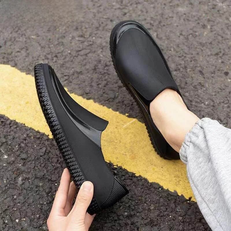 Scarpe da Lavoro da Cucina per Uomo, Antiscivolo, Impermeabili, in Gomma, Stivali da Pioggia a Suola Morbida, Riflettenti, per Uso Domestico, Calzature Protettive