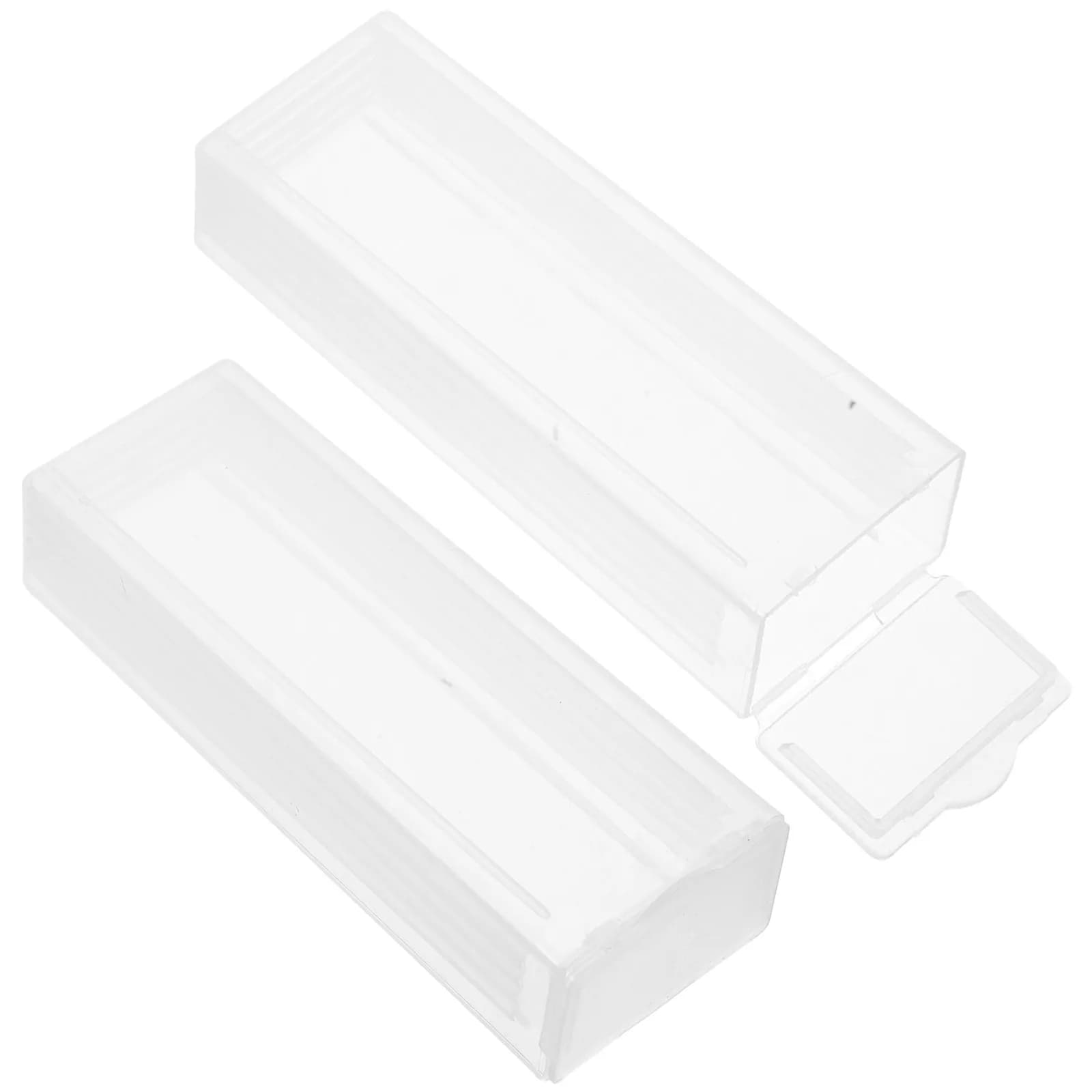 Contenitore Rettangolare in Plastica per Conservazione di Vetrini da Microscopio, Organizzatore Protettivo per Attrezzature da Laboratorio Scientifico
