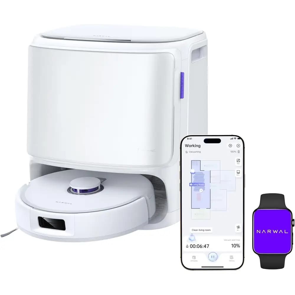 Robot Aspirapolvere e Lavapavimenti Reo X10 Pro, Aspirazione 11.000Pa, Sistema Duallow -ree, Pulizia dei Bordi MopExtend, Svuotamento Automatico, Lavaggio Automatico del Mop