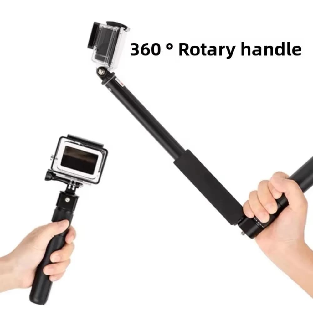 Selfie Stick Bullet Time Tripod for Insta360 X5 X4 Air X3/ DJI Osmo 360 Panoramic Action Camera,Portable Desktop Rotating Stand