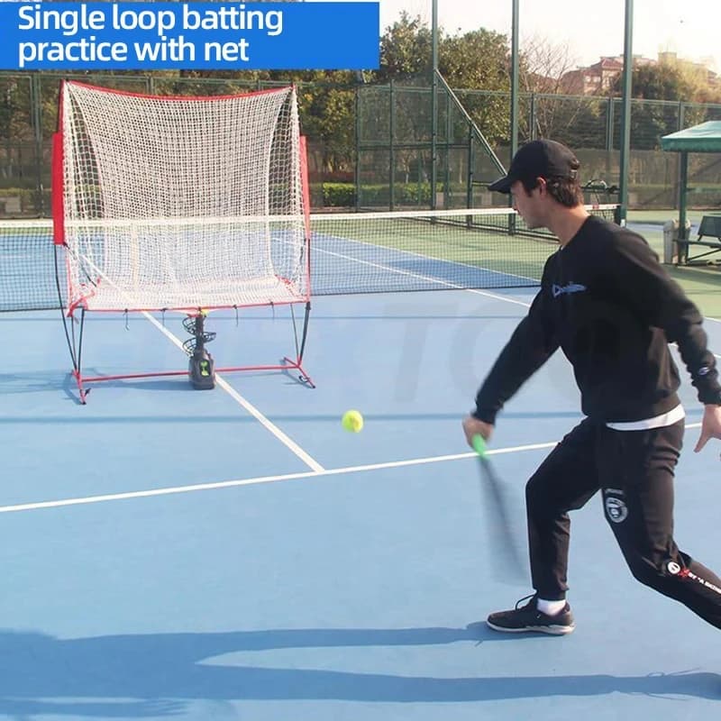Tennis Throwing Machine Single Person With Receiving Net Swing Practice Device Multi Ball Training Dedicated Serving Machine
