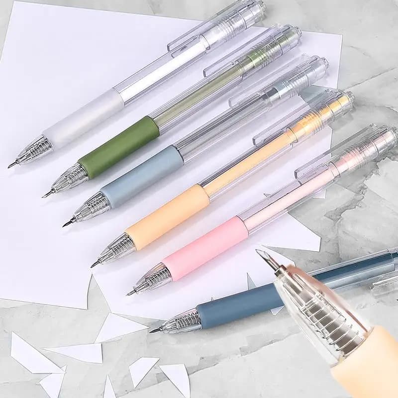 1-8Pcs Paper Cut Knife Pen Refill Set Art Utility Knife Scrapbook Cutting Tool Precision Sticker Washi Tape Cutter DIY Craft