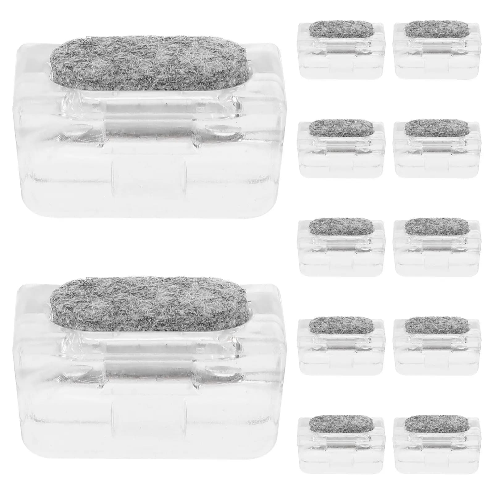 12 Pezzi Protezioni per Gambe di Sedie a Forma di U, Pattini Antiscivolo per Tubi da 12mm, Puntali Sicuri per Mobili in Legno Duro, Cuscinetti per Base a Slitta