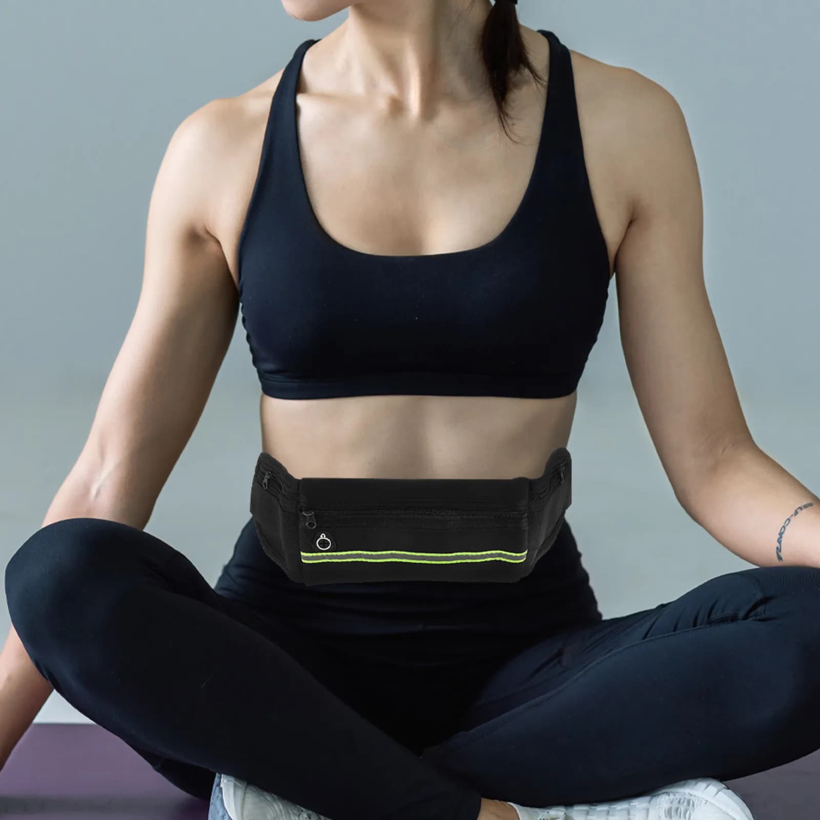 Marsupio Impermeabile per Fitness e Corsa, Tasca Porta Telefono, Leggero e Sottile, per Jogging, Escursionismo, Ciclismo e Sicurezza