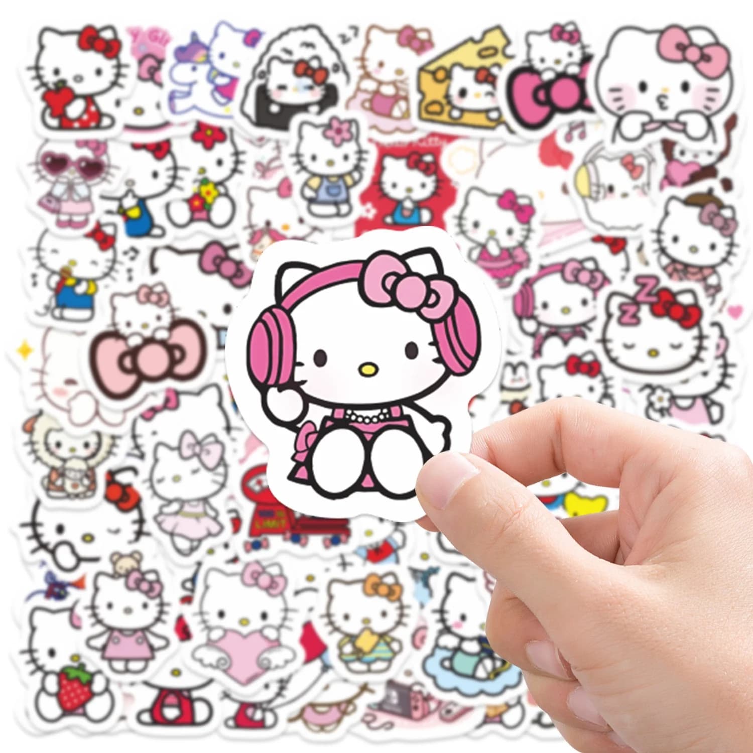 85 Adesivi Anime Carini di Hello Kitty, Decalcomanie Sanrio per Graffiti, Decorazioni Fai-da-Te per Telefono, Quaderno, Frigorifero, Laptop, Giocattoli Classici